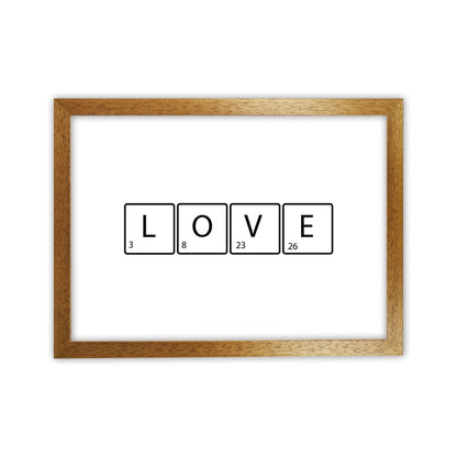 Love Letters  Art Print by Pixy Paper Oak Grain