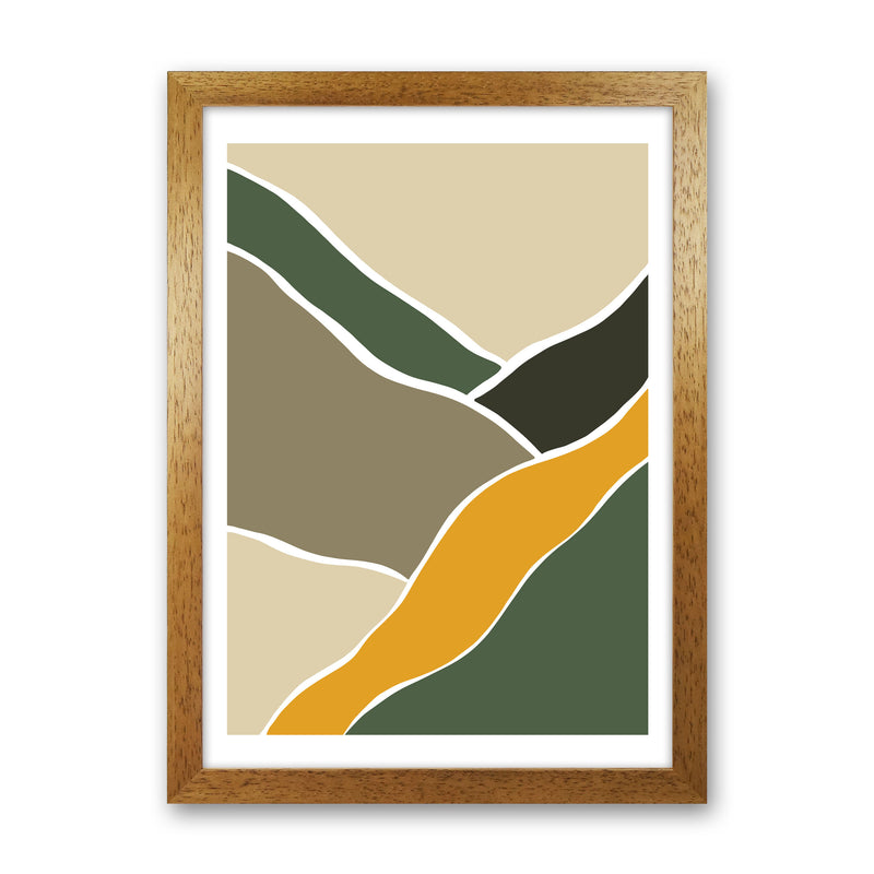Wild Collection Rocky Roads Abstract Art Print by Pixy Paper Oak Grain