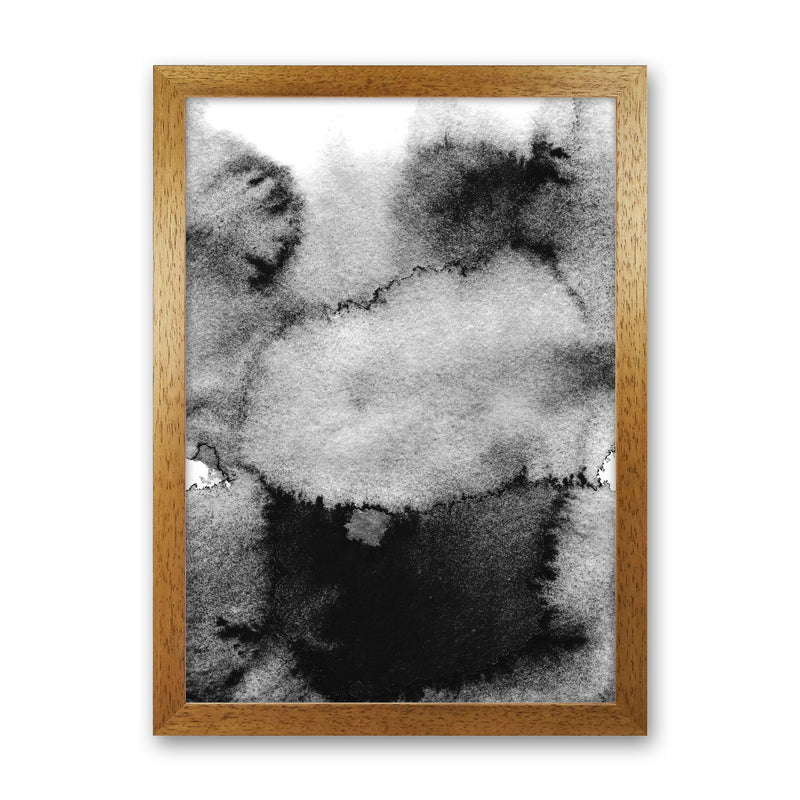 Majestic Monochrome Watercolour 14 Art Print by Pixy Paper Oak Grain