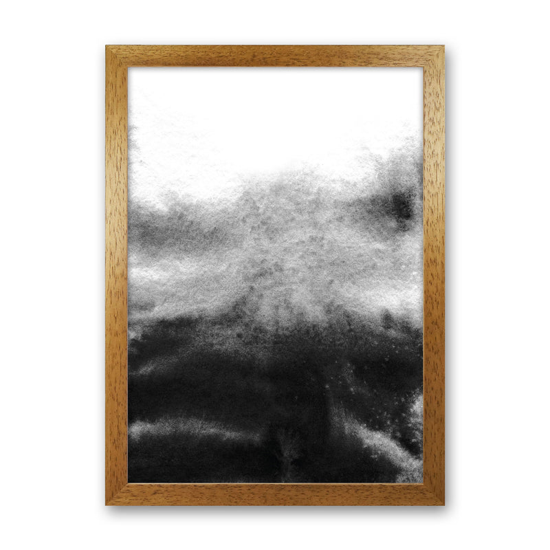 Majestic Monochrome Watercolour 19 Art Print by Pixy Paper Oak Grain