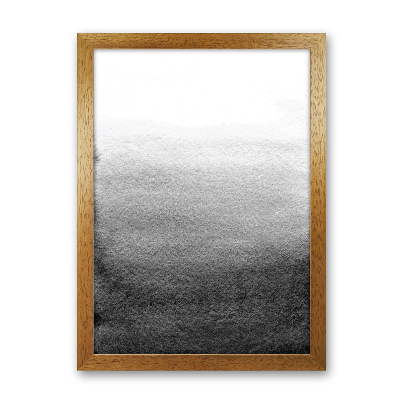 Majestic Monochrome Watercolour 13 Art Print by Pixy Paper Oak Grain
