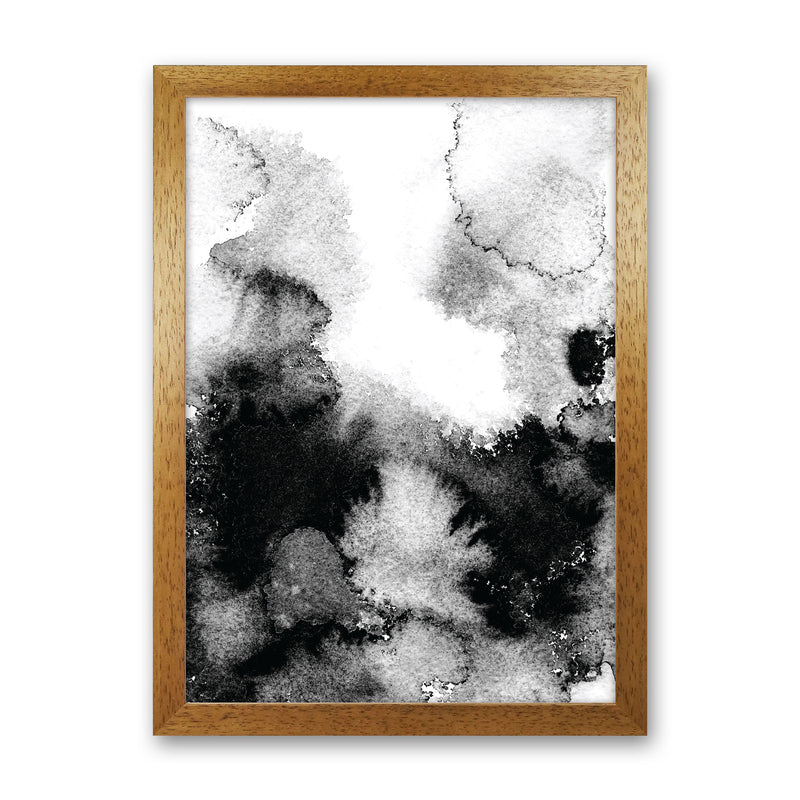 Majestic Monochrome Watercolour 12 Art Print by Pixy Paper Oak Grain