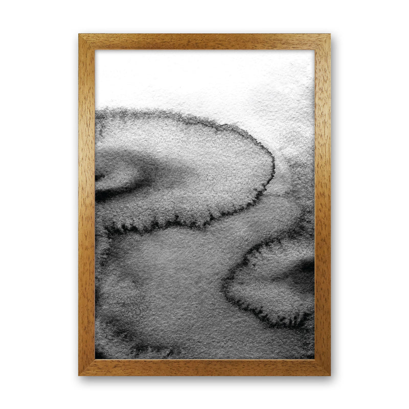 Majestic Monochrome Watercolour 15 Art Print by Pixy Paper Oak Grain