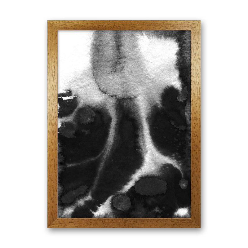 Majestic Monochrome Watercolour 20 Art Print by Pixy Paper Oak Grain