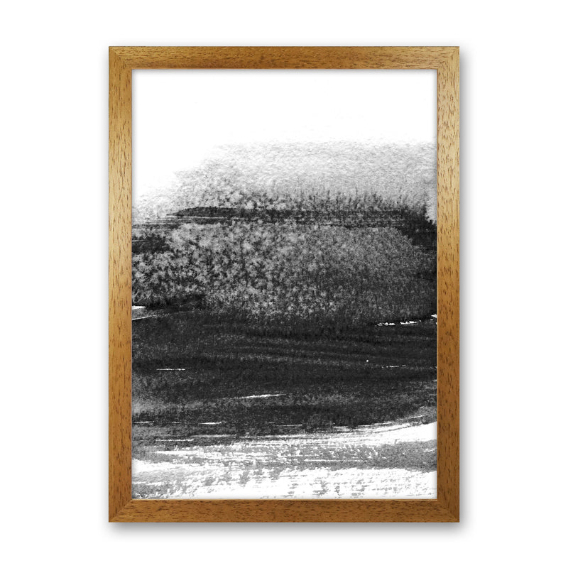 Majestic Monochrome Watercolour 01 Art Print by Pixy Paper Oak Grain