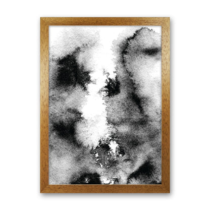 Majestic Monochrome Watercolour 10 Art Print by Pixy Paper Oak Grain