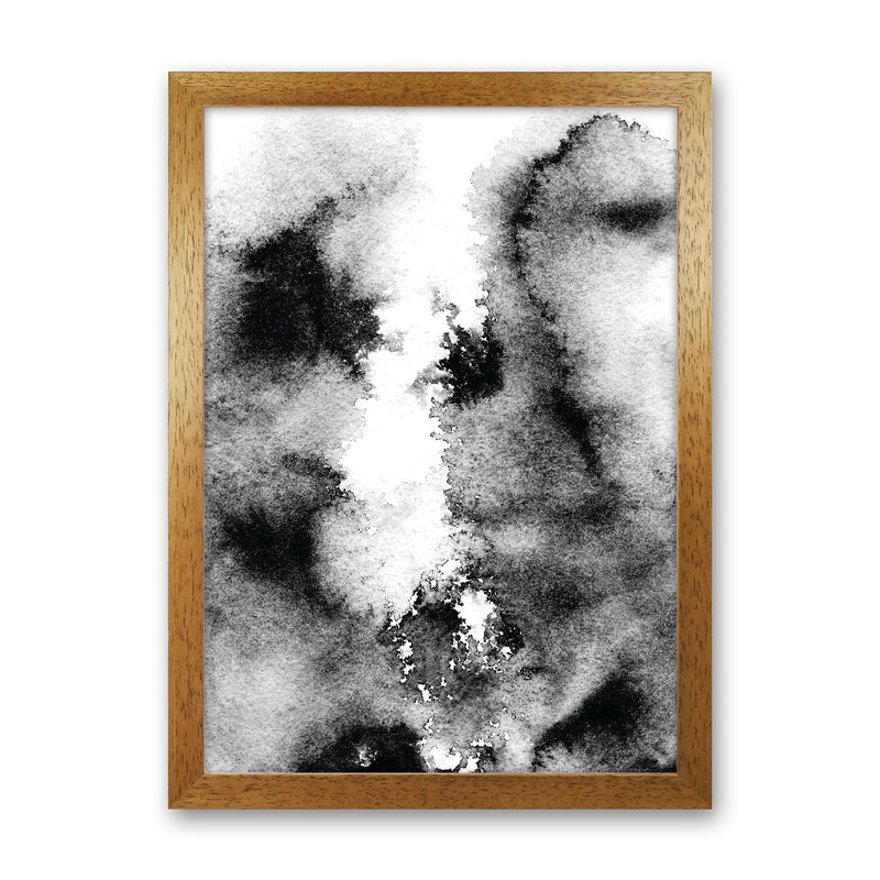 Majestic Monochrome Watercolour 10 Art Print by Pixy Paper Oak Grain
