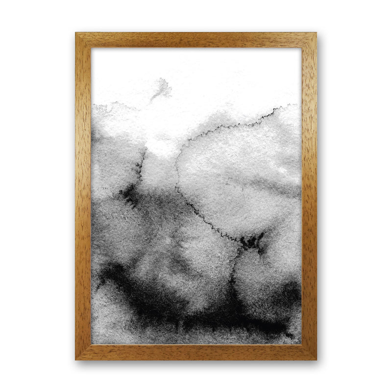 Majestic Monochrome Watercolour 09 Art Print by Pixy Paper Oak Grain
