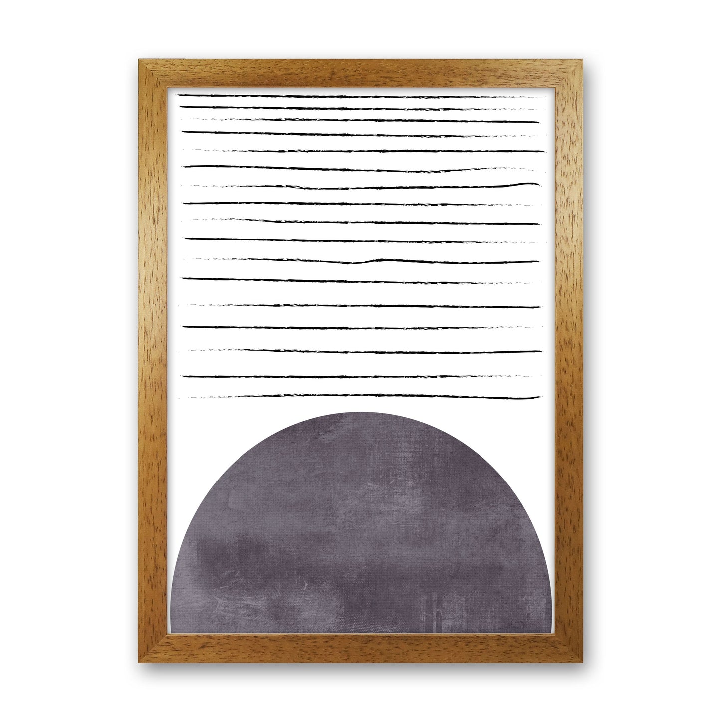 Sun lines pink cotton Art Print by Pixy Paper Oak Grain