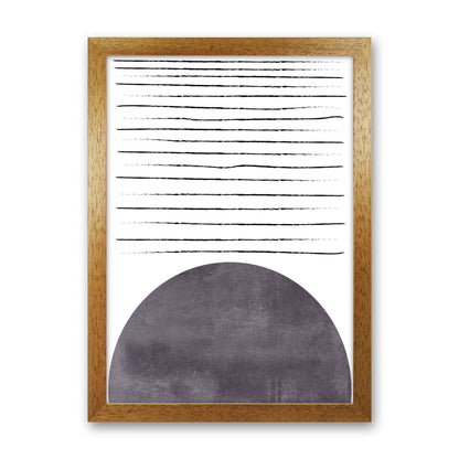 Sun lines pink cotton Art Print by Pixy Paper Oak Grain