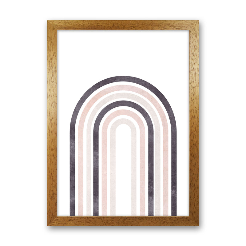 Rainbow pink cotton Art Print by Pixy Paper Oak Grain