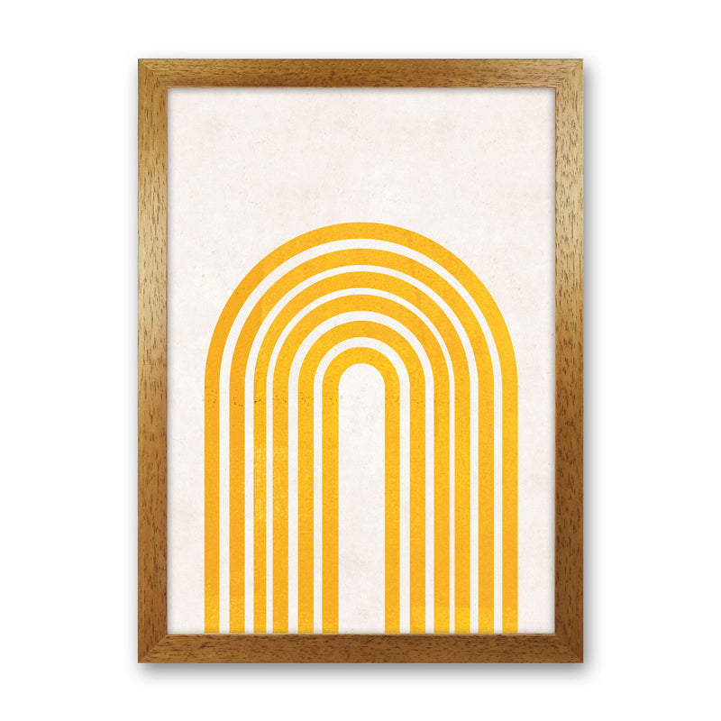 Rainbow mustard Art Print by Pixy Paper Oak Grain