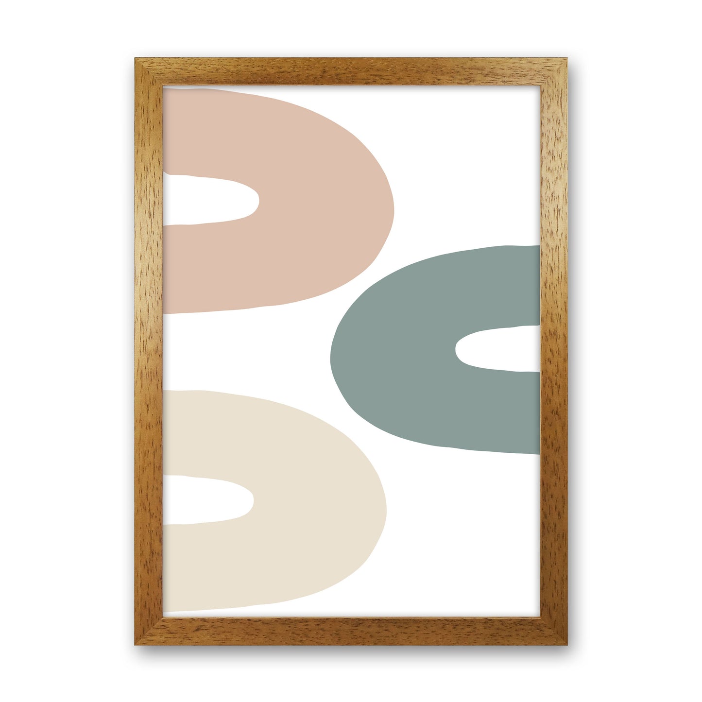 Inspired Three Rainbows Art Print by Pixy Paper Oak Grain