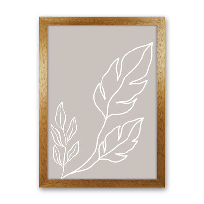 Inspired Stone Plant Silhouette Art Print by Pixy Paper Oak Grain