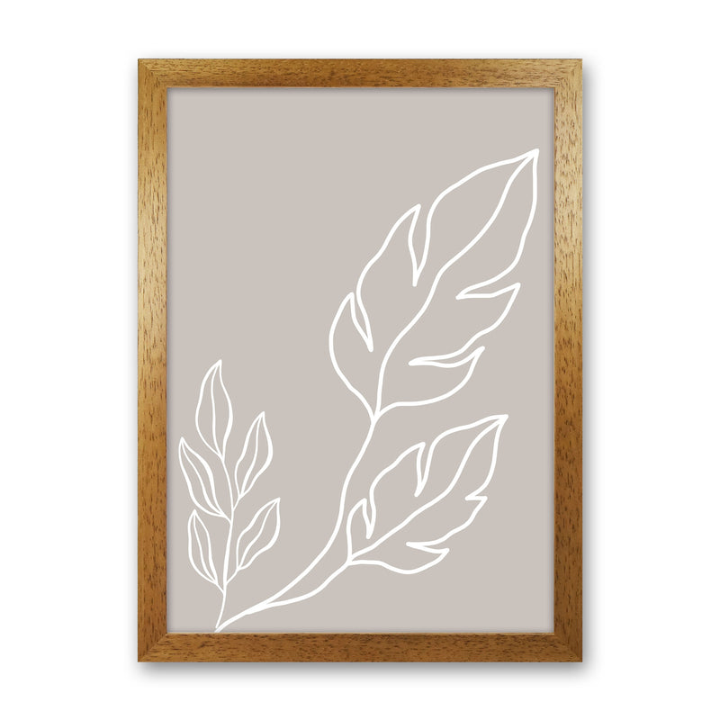 Inspired Stone Plant Silhouette Art Print by Pixy Paper Oak Grain