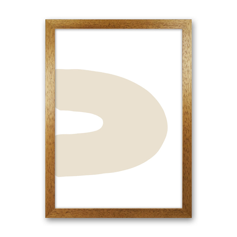 Inspired Side Beige Rainbow Art Print by Pixy Paper Oak Grain