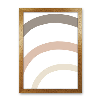 Inspired Rainbow Stripes Art Print by Pixy Paper Oak Grain