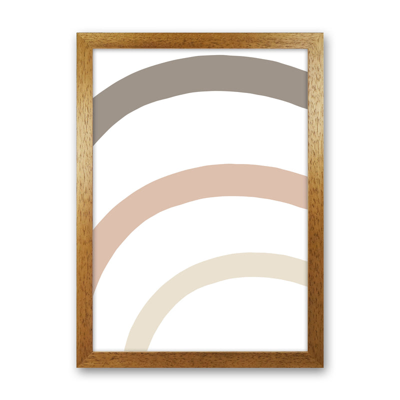 Inspired Rainbow Stripes Art Print by Pixy Paper Oak Grain