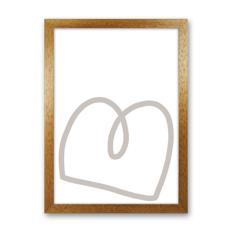 Inspired Stone Line Art Art Print by Pixy Paper Oak Grain