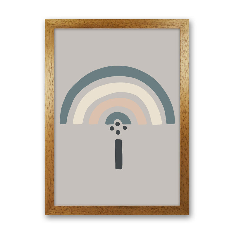 Inspired Natural Rainbow Stone Art Print by Pixy Paper Oak Grain