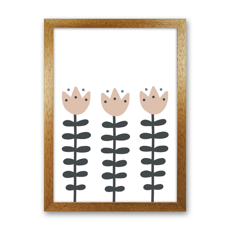 Inspired Flowers Art Print by Pixy Paper Oak Grain