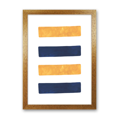 Horizon Abstract Lines  Art Print by Pixy Paper Oak Grain