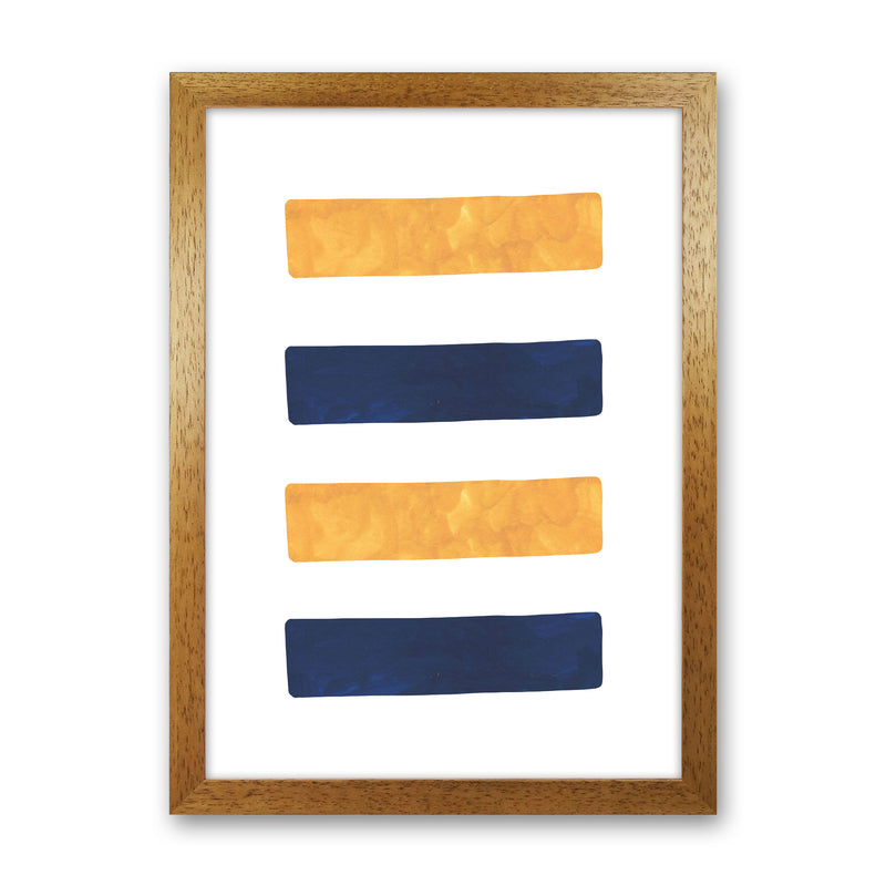 Horizon Abstract Lines  Art Print by Pixy Paper Oak Grain