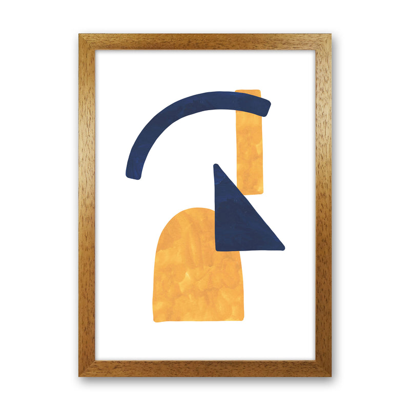 Horizon Abstract Shapes  Art Print by Pixy Paper Oak Grain