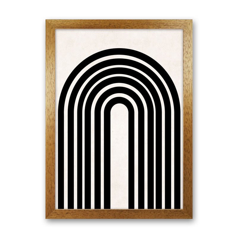 Black rainbow Art Print by Pixy Paper Oak Grain