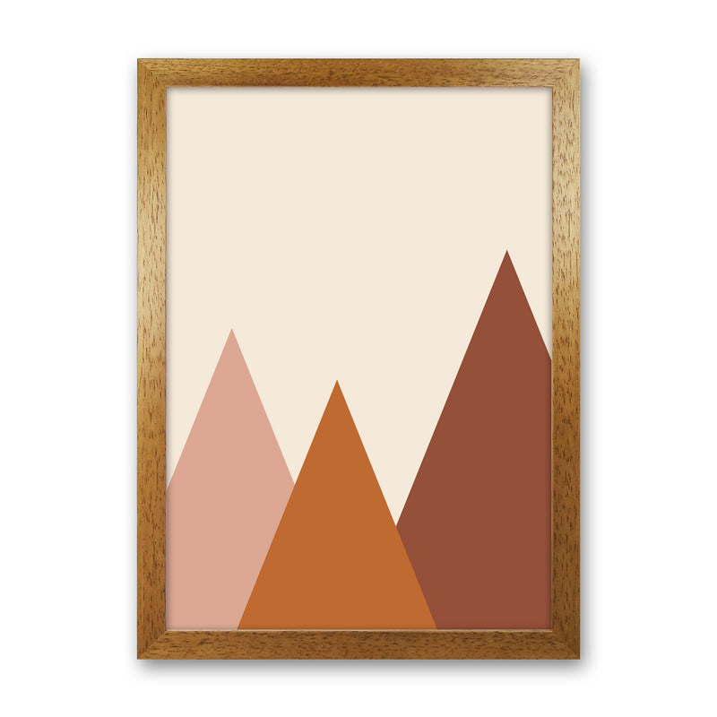 Autumn Rolly abstract Art Print by Pixy Paper Oak Grain