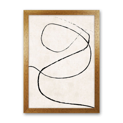 Autumn Wilma abstract Art Print by Pixy Paper Oak Grain