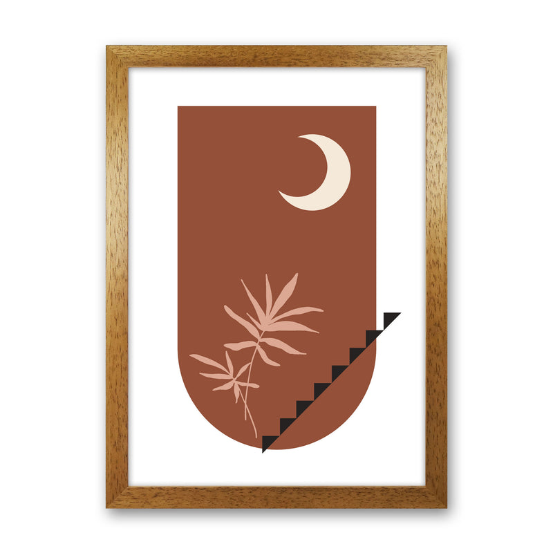 Autumn Willow abstract Art Print by Pixy Paper Oak Grain