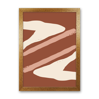 Autumn Hazel abstract Art Print by Pixy Paper Oak Grain