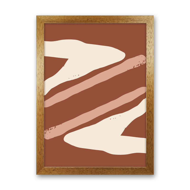 Autumn Hazel abstract Art Print by Pixy Paper Oak Grain