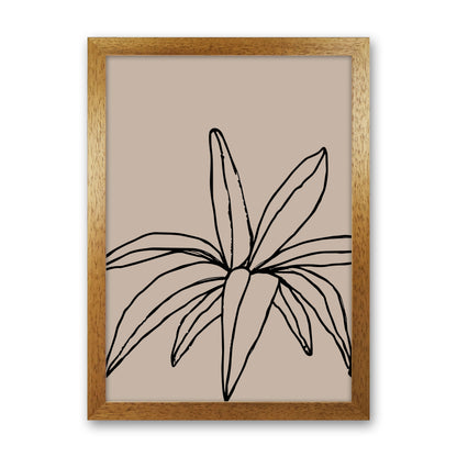 Autumn Leaf abstract Art Print by Pixy Paper Oak Grain