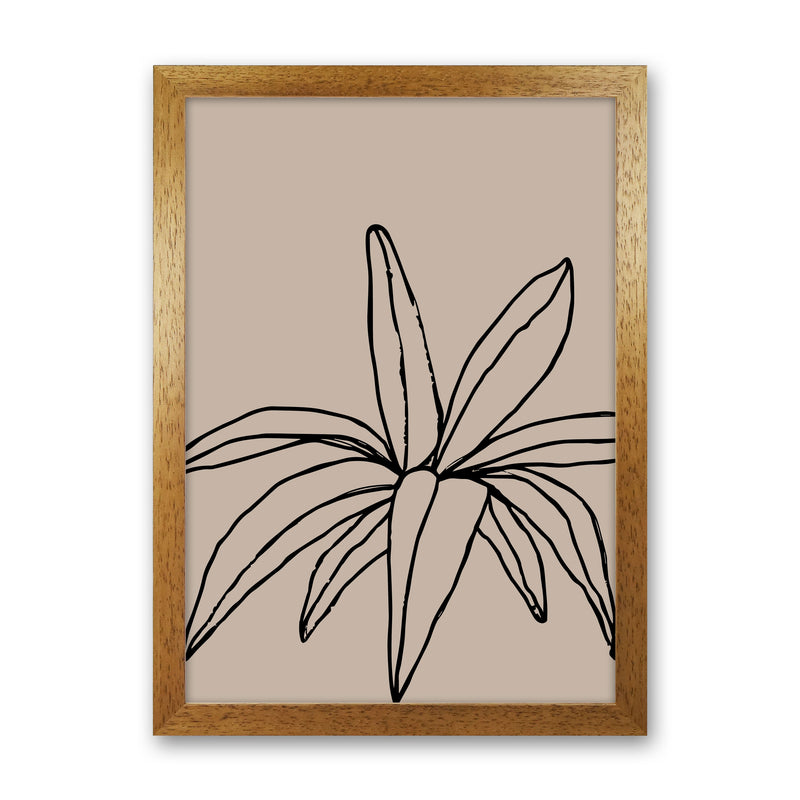 Autumn Leaf abstract Art Print by Pixy Paper Oak Grain