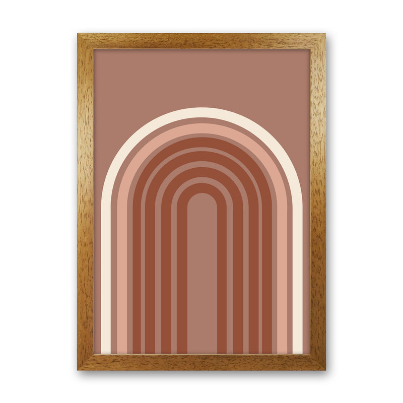 Autumn Aubrey abstract Art Print by Pixy Paper Oak Grain
