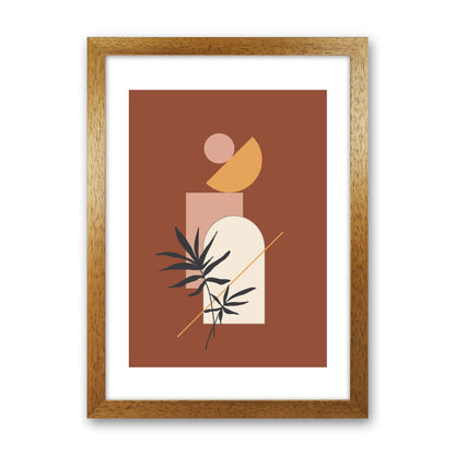 Autumn Fern abstract Art Print by Pixy Paper Oak Grain