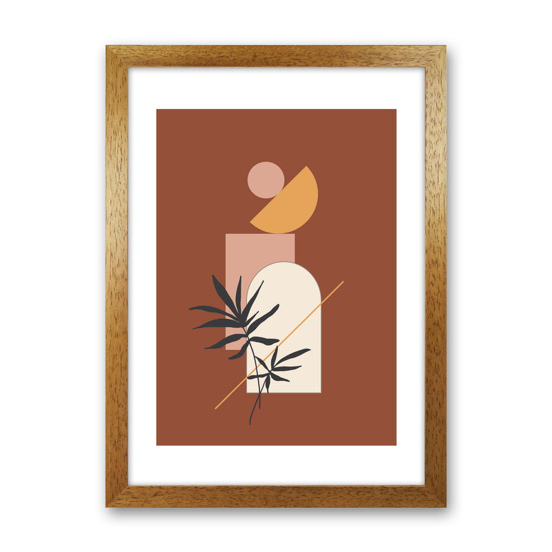 Autumn Fern abstract Art Print by Pixy Paper Oak Grain