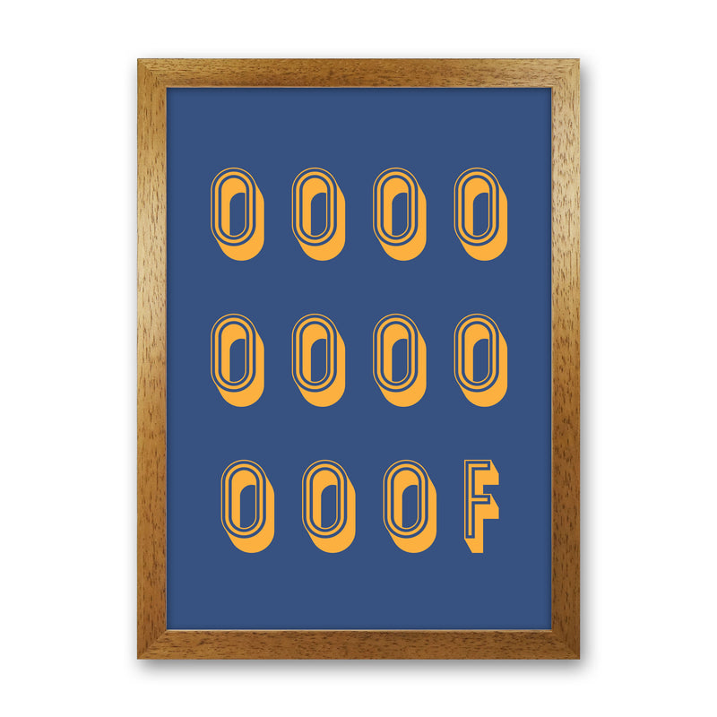Ooof Art Print by Pixy Paper Oak Grain