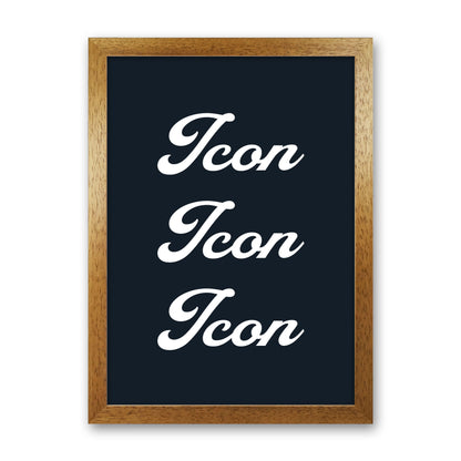 Icon Art Print by Pixy Paper Oak Grain