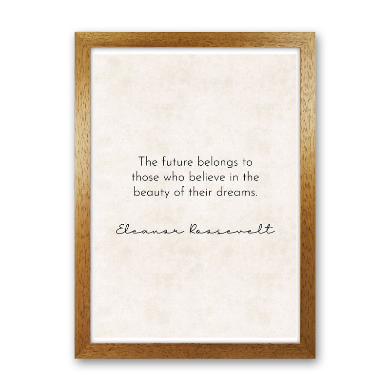 The Future - Roosevelt Art Print by Pixy Paper Oak Grain