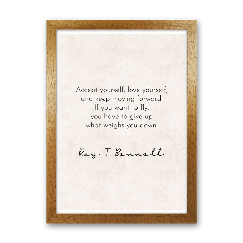 If You Want To Fly - Roy Bennett Art Print by Pixy Paper Oak Grain