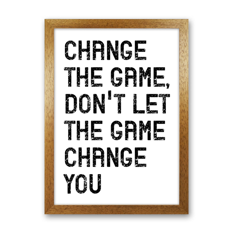Change The Game Art Print by Pixy Paper Oak Grain