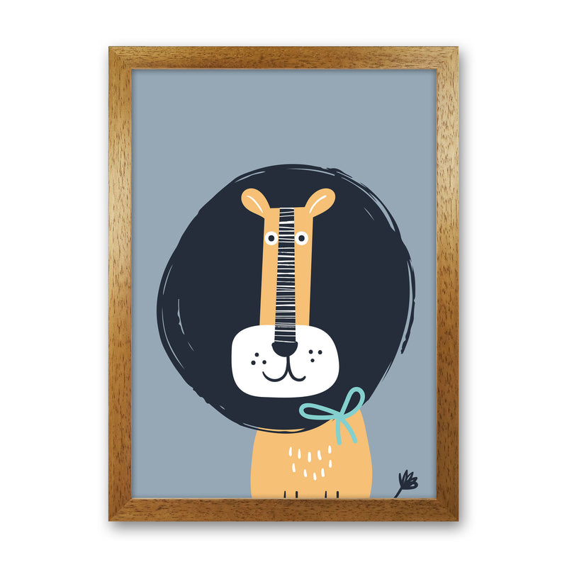 Lion Neutral kids Art Print by Pixy Paper
