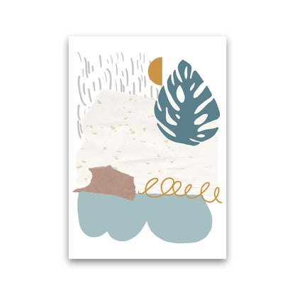 Reef Shapes Abstract 1 Modern Print Print Only