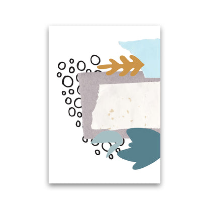 Reef Shapes Abstract 2 Modern Print Print Only