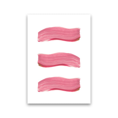 Light Pink Abstract Paint Strokes Modern Print Print Only