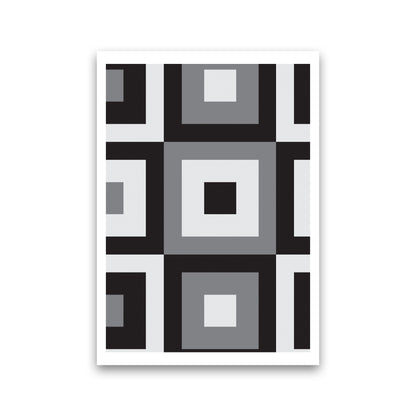 Grey Abstract Patterns 1 Modern Print Print Only