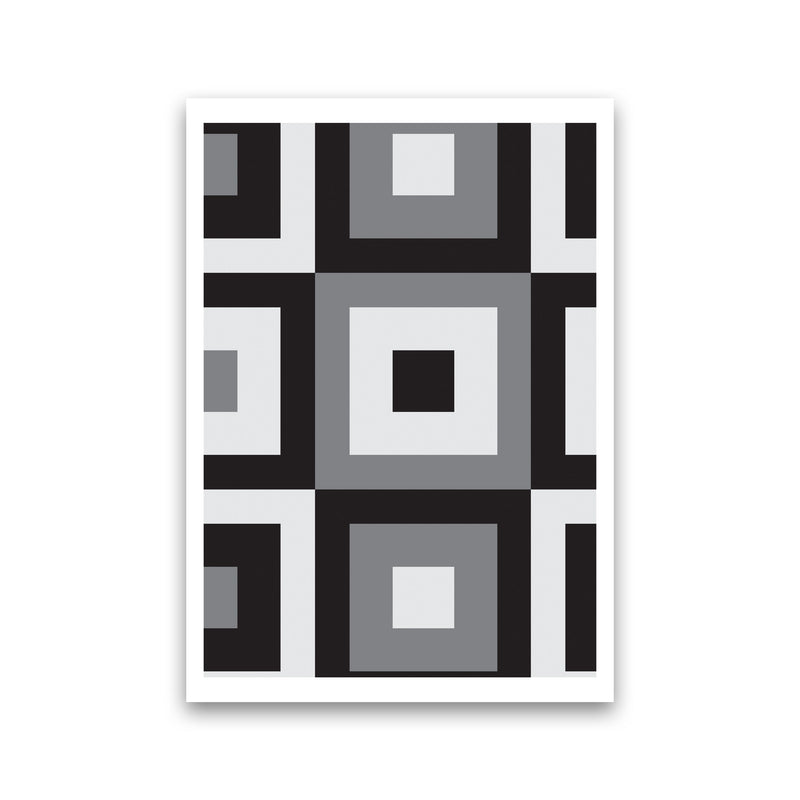 Grey Abstract Patterns 1 Modern Print Print Only
